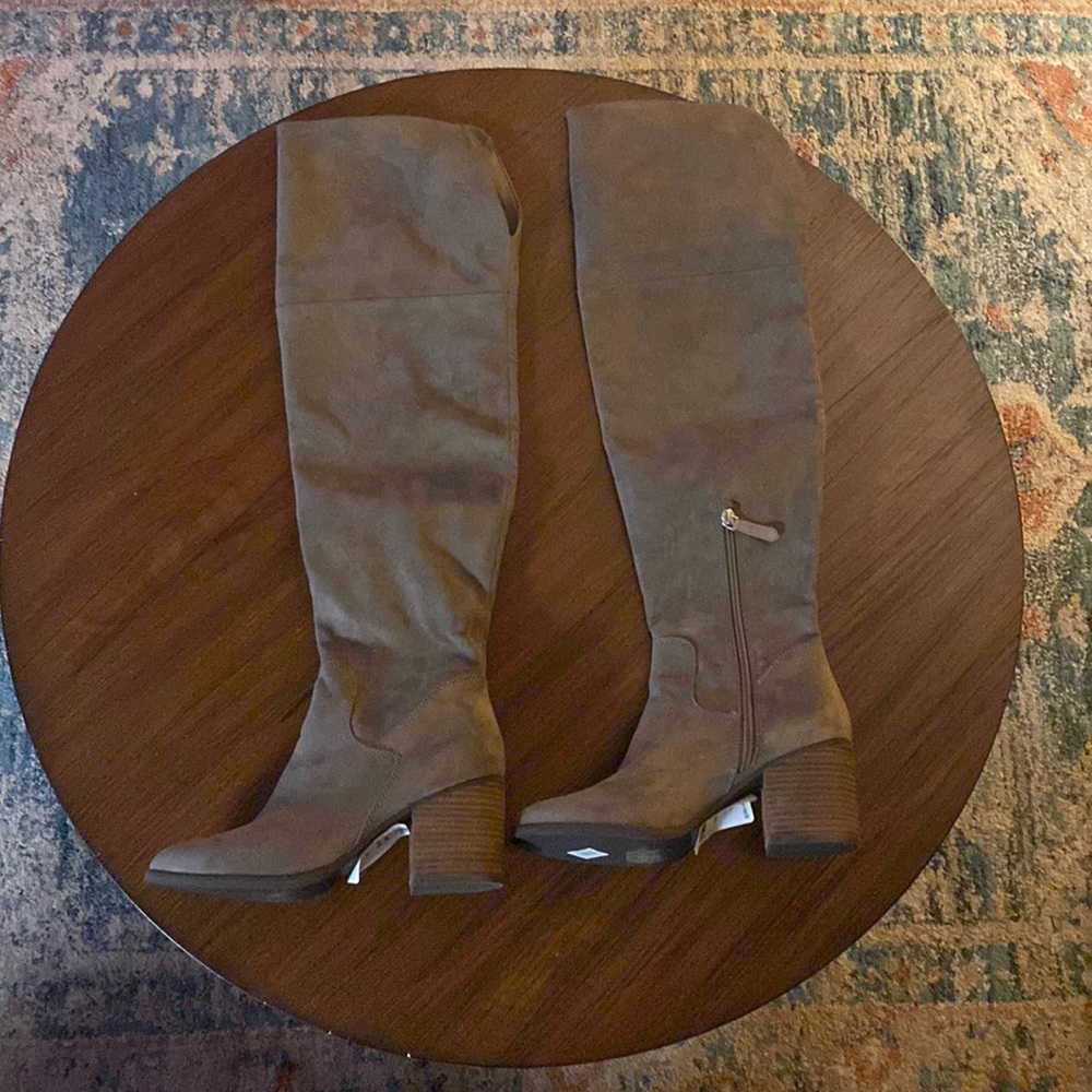 BP Over the Knee taupe Seude Boots size 9